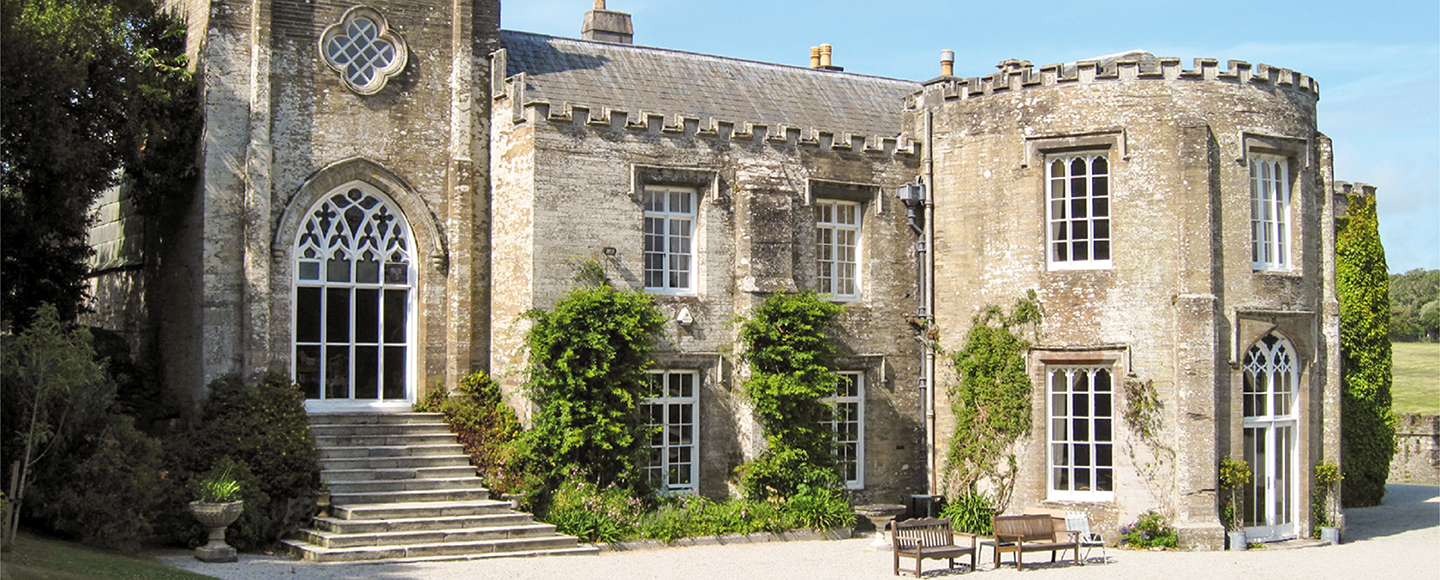 Prideaux Place, a grade I listed Elizabethan country house located in Padstow, Cornwall, England.