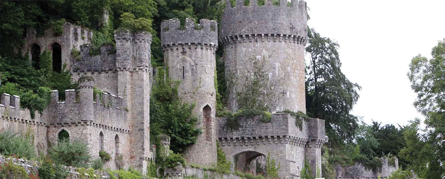 Gwrych Castle located in Abergele, North Wales