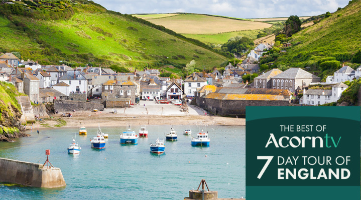 The Best of Acorn TV, with image including Port Isaac in Cornwall
