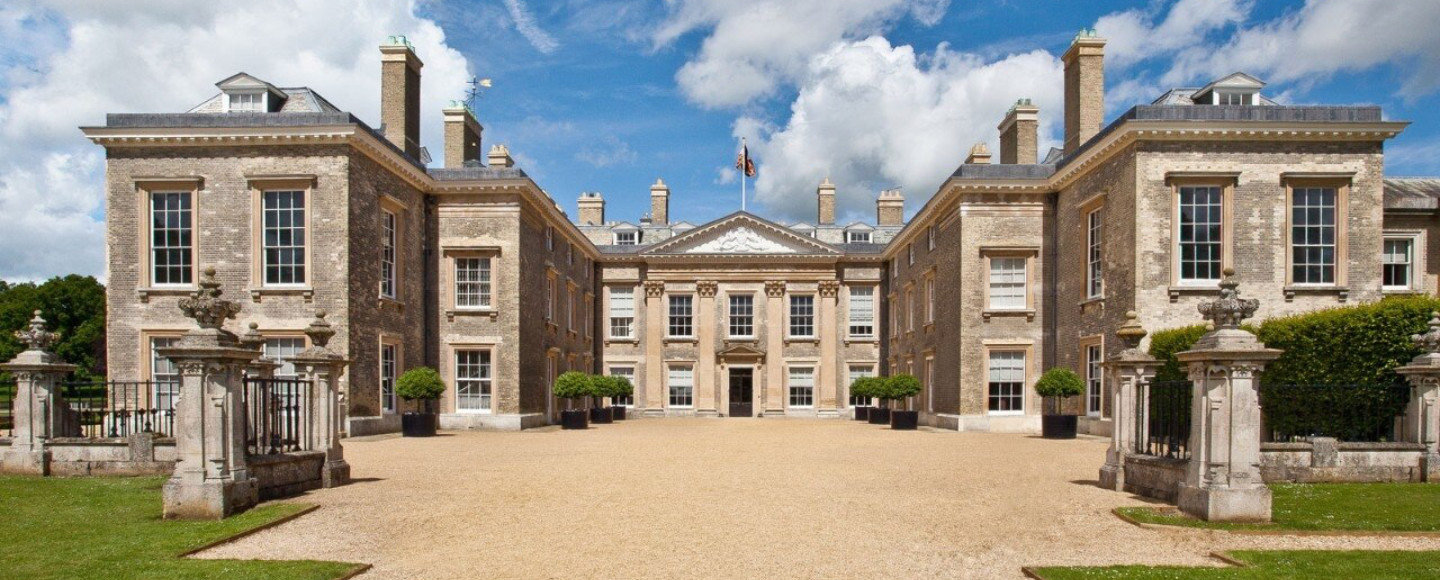 Althorp House, a historic stately home in Northamptonshire, England, home of the Spencer Family seat.