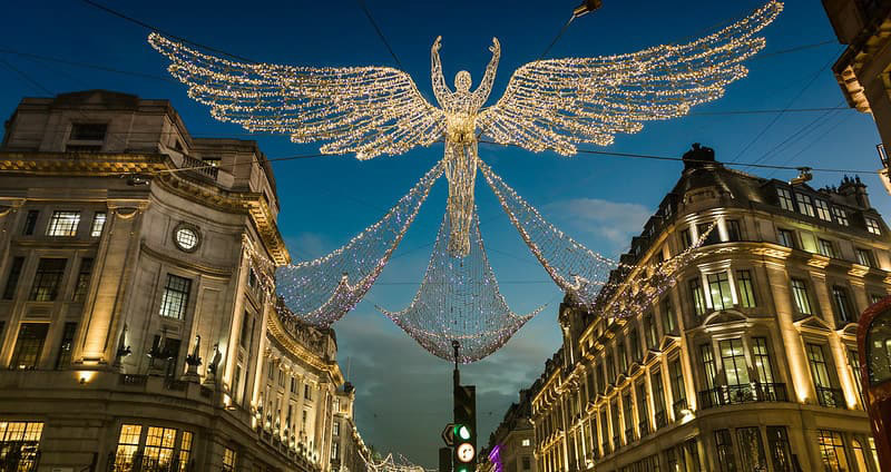 Illuminations in Regent St, London