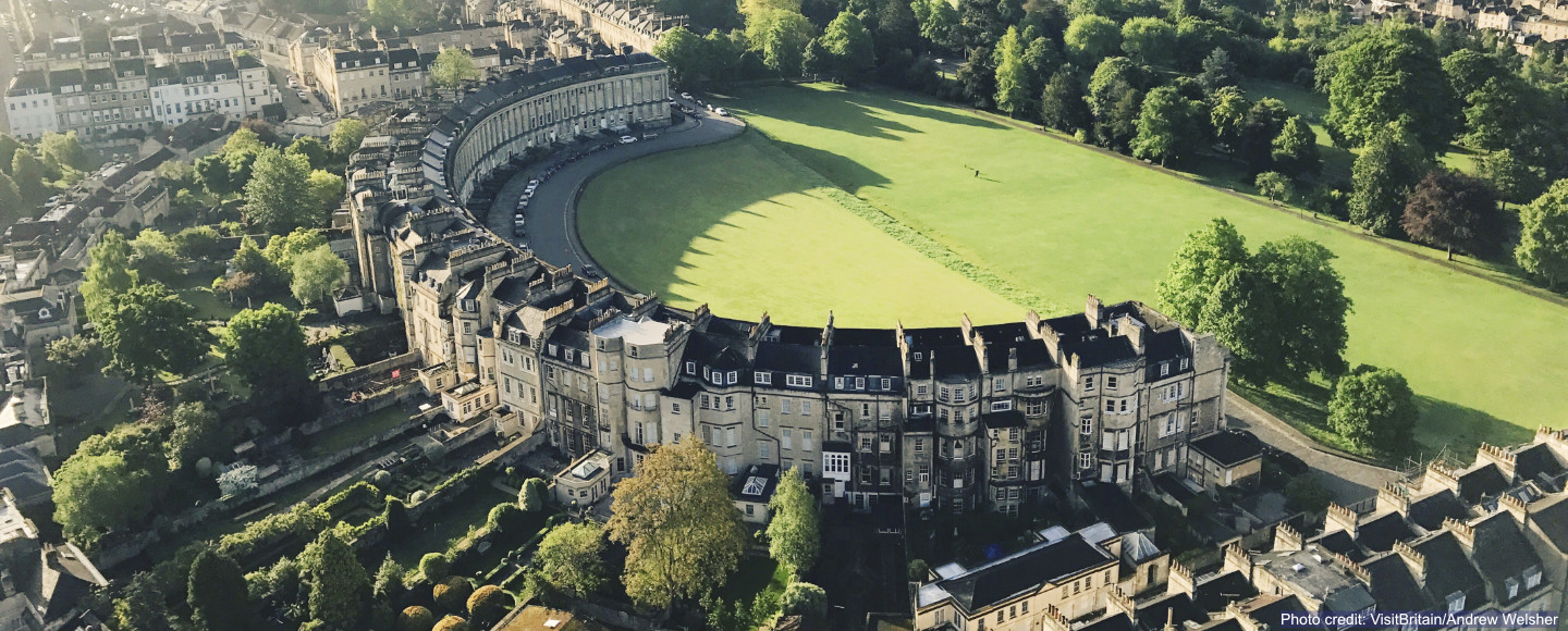 Royal Crescent, Bath - Photo credit:  VisitBritain/Andrew Welsher