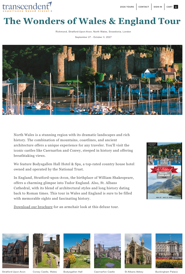 The Wonders of Wales and England (2027): Landing Page